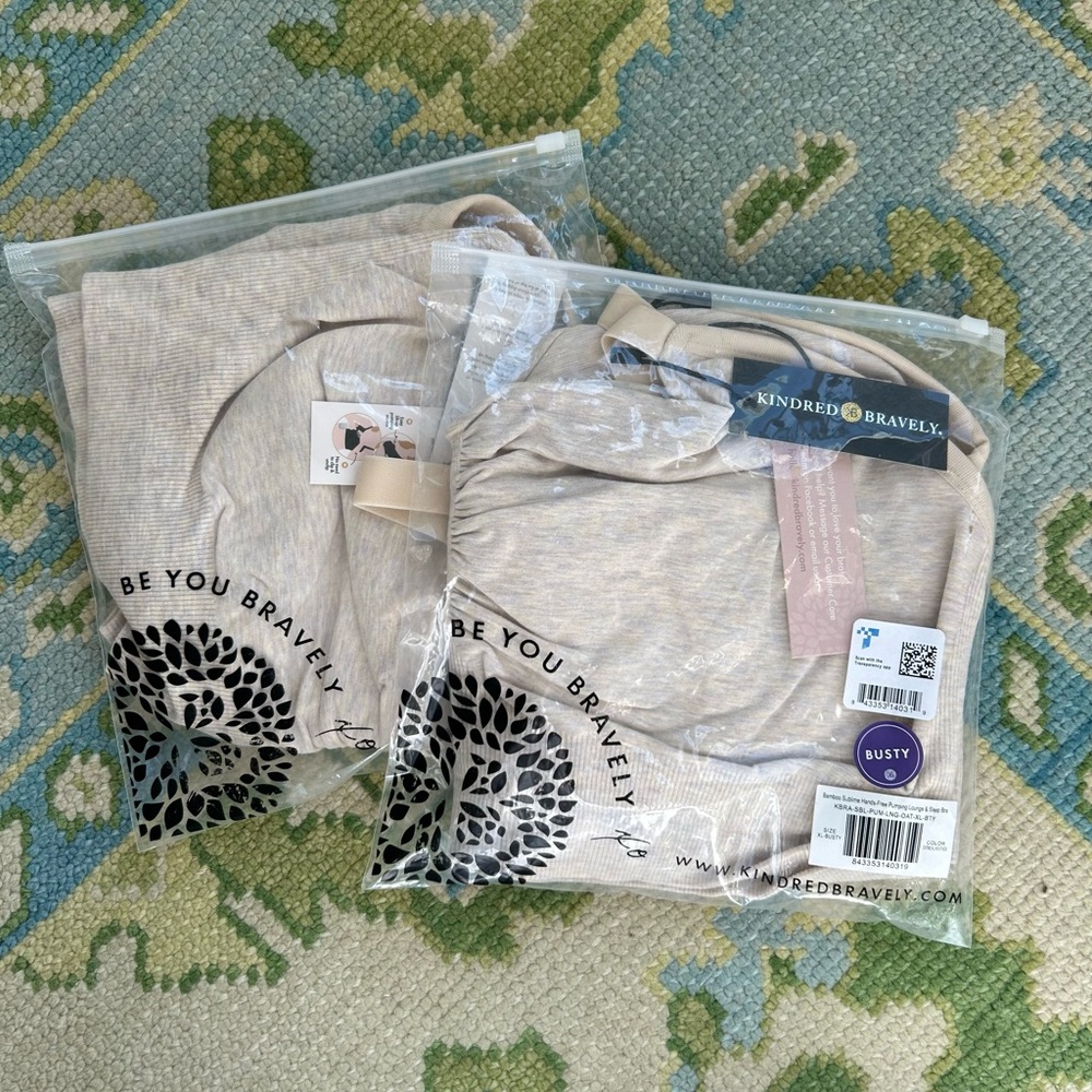Kindred Bravely Sublime® Bamboo Hands-Free Pumping Lounge & Sleep Bra - Set of 2